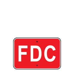 FDC (Fire Department Connection) Sign