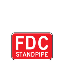 FDC Standpipe (Fire Department Connection) Sign