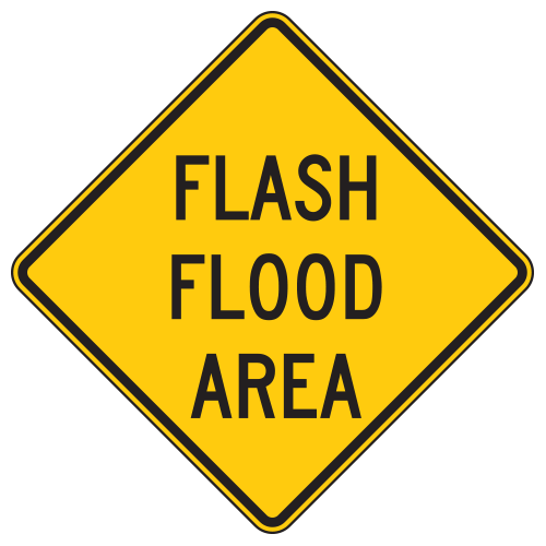 Flash Flood Area Warning Signs | National Forest Service