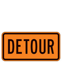 M4 Series Detour Plaques for Bicycle Routes