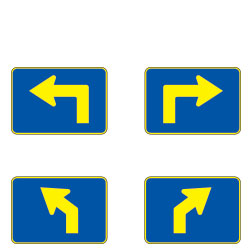 M5 Series County Route Arrow Plaques