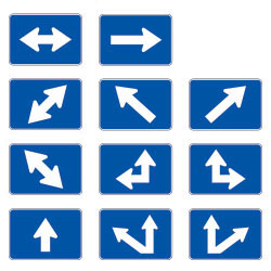M6 Series Interstate Route Arrow Plaques