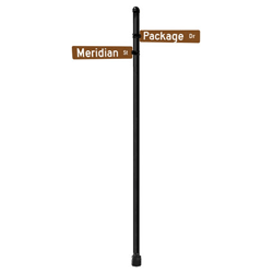 Meridian | Standard Mount | 4 Way Intersection with 30" Street Name Blades Package