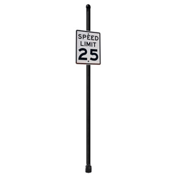Meridian | Standard Mount | Post System with Speed Limit or Guidance Sign Package