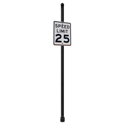 Meridian | Special Mount | Post System with Speed Limit or Guidance Sign Package