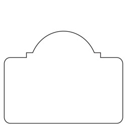 Monticello | Special Routed Shapes | Reflective Sheeted Aluminum Sign Blanks