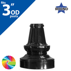 Semi Gloss Powder Painted SB 93 Base (16" Tall) for 3" OD Round Posts