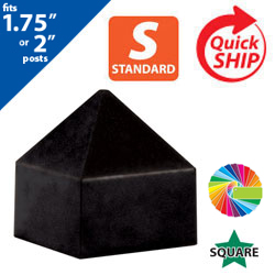 Semi Gloss Powder Painted Pyramid Cap for 1.75 or 2 Square Post