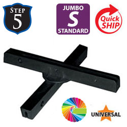 Semi Gloss Powder Painted 12" Jumbo Crosspiece Sign Bracket | Clarksdale Systems