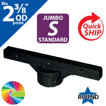 Semi Gloss Powder Painted 12 Jumbo Bracket for 2 3/8 OD Round Post