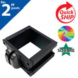 Semi Gloss Powder Painted Sign Panel Bracket for 2" Square Post
