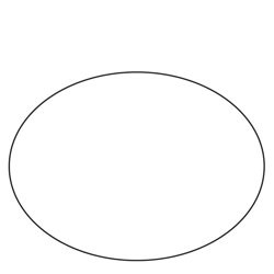 Oval 1.33:1 | Special Routed Shapes | Reflective Sheeted Aluminum Sign Blanks