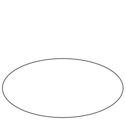 Oval 2:1 | Special Routed Shapes | Reflective Sheeted Aluminum Sign Blanks