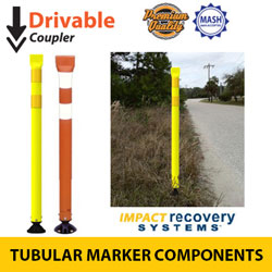 Premium Tubular Markers with Coupler for Drivable Base