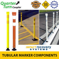 Premium Tubular Markers with Coupler for Quarter Turn Base