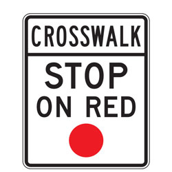 Crosswalk | Stop on Red Sign
