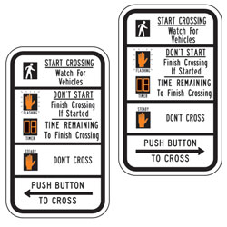 R10 3E Crosswalk Message Signs