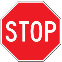 Stop Sign for Temporary Traffic Control