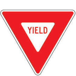 Yield Sign for Temporary Traffic Control