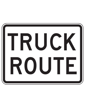 Truck Route Sign