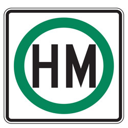 Hazardous Material Route Sign