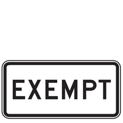 Exempt Plaques