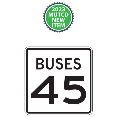 Buses Speed Limit Plaques
