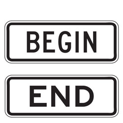 Begin or End Plaques