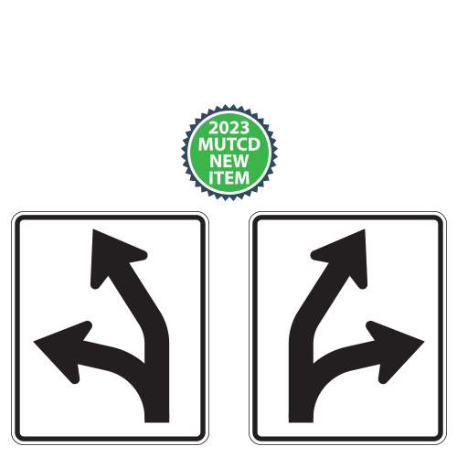 Optional Movement (Left/Right) Turns Sign