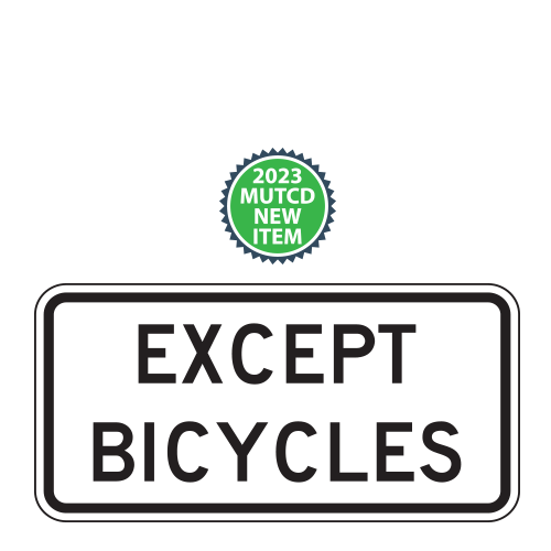 Except Bicycles Plaque