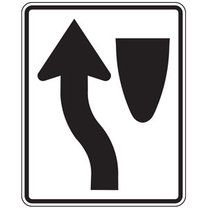 Keep Left (Symbol) Sign