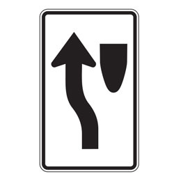 Keep Left (Symbol) Alternate Sign