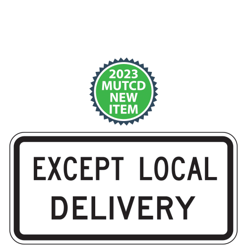 Except Local Delivery Plaque