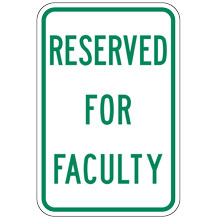 Reserved for Faculty Sign