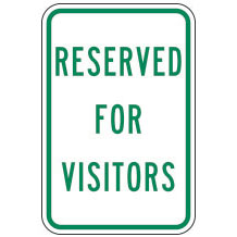 Reserved for Visitors Sign