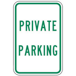 Private Parking Sign
