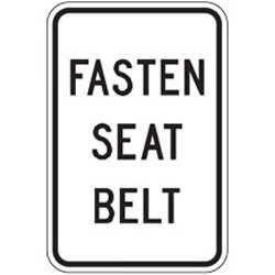 Fasten Seat Belt Sign (12" x 18")