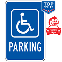 (Handicap Symbol) Parking Sign