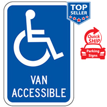 (Handicap Symbol) Van Accessible Sign