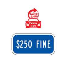 $250 Fine Supplemental Plaque (Blue)