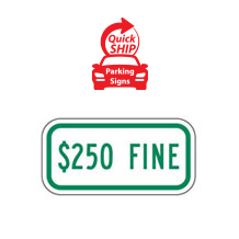 $250 Fine Supplemental Plaque (Green)