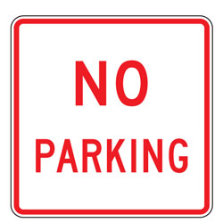 No Parking Sign for Expressways/Freeways