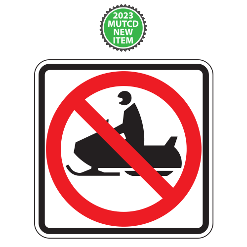 Snowmobile (No Snow Machine Symbol) Signs | 2023 MUTCD