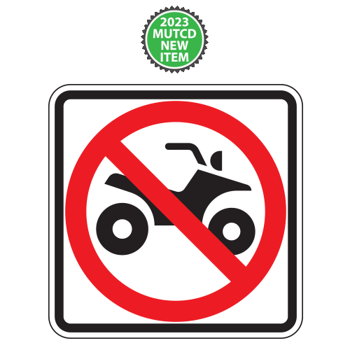 All Terrain Vehicles (No ATV Symbol) Signs