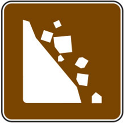 Falling Rocks Sign