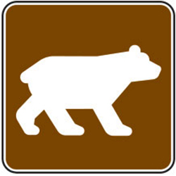 Bear Viewing Area Sign