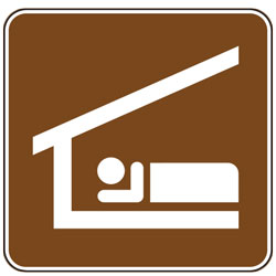 Sleeping Shelter Sign