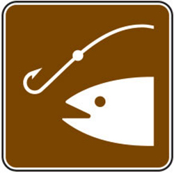 Fishing Area Sign