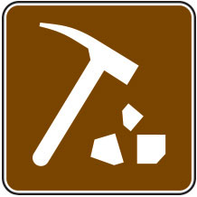 Rock Collecting Sign