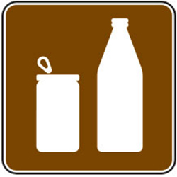 Cans or Bottles Sign